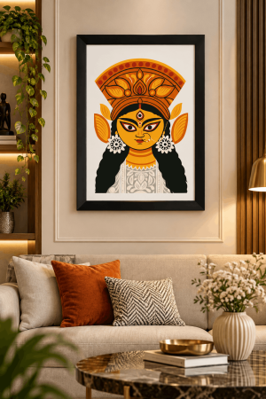 Bengali Durga Folk Art