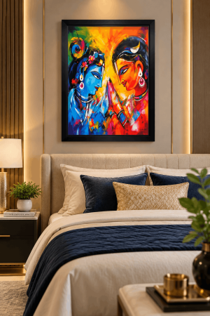 Radha Krishna Divine Portrait